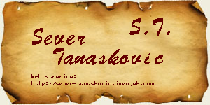 Sever Tanasković vizit kartica